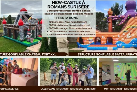 Vue Impressionnante du Paysage avec Château Fort à New-Castle